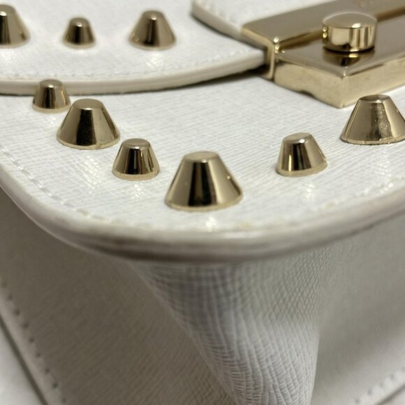 Auth FURLA Julia - Cream Leather Shoulder Bag - Picture 9 of 9
